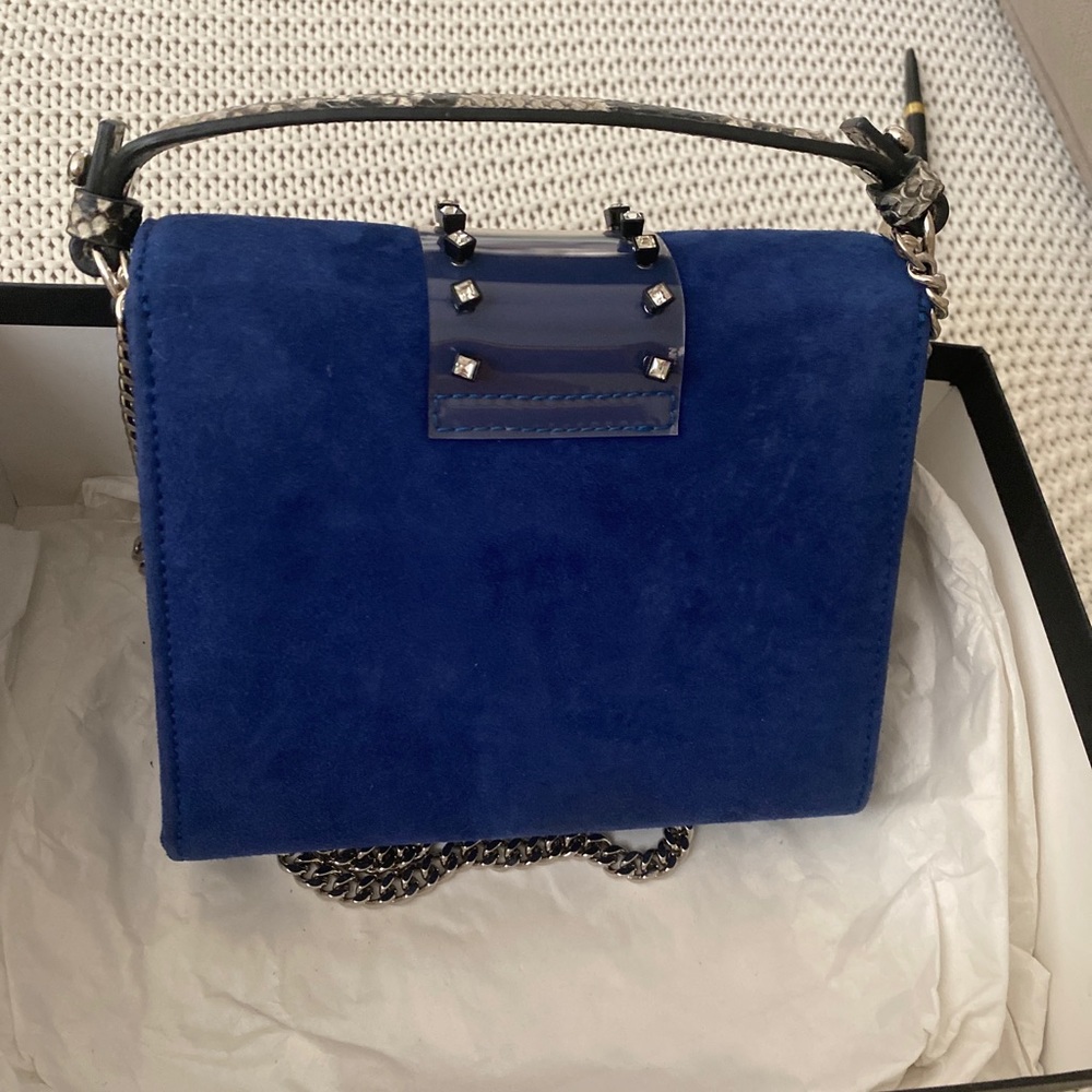 Giuseppe Zanotti 3 ways Suede Leather purse - Picture 7 of 15